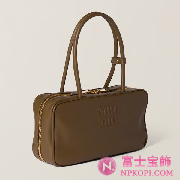 ミュウミュウスーパーコピーレザー トップハンドルバッグ5BB172_2CRW_F0244_V_OOO