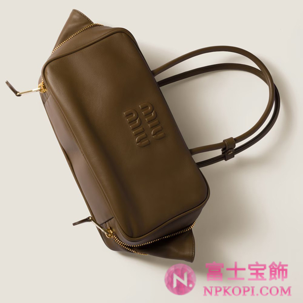 ミュウミュウスーパーコピーレザー トップハンドルバッグ5BB172_2CRW_F0244_V_OOO