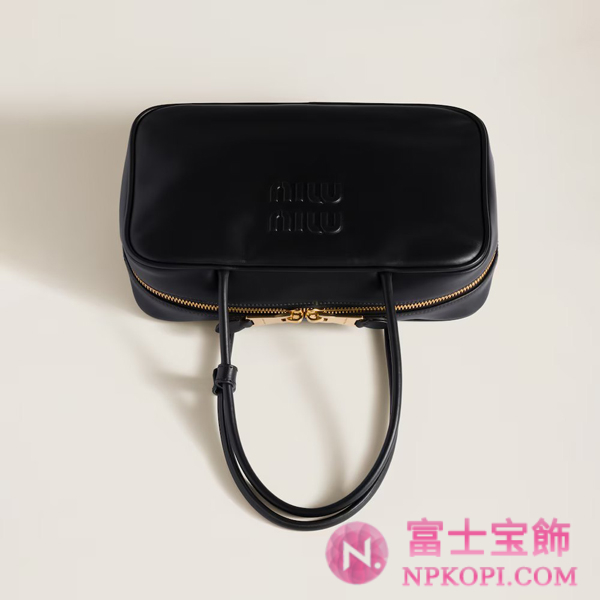 ミュウミュウスーパーコピーレザー トップハンドルバッグ5BB172_2CRW_F0002_V_OOO
