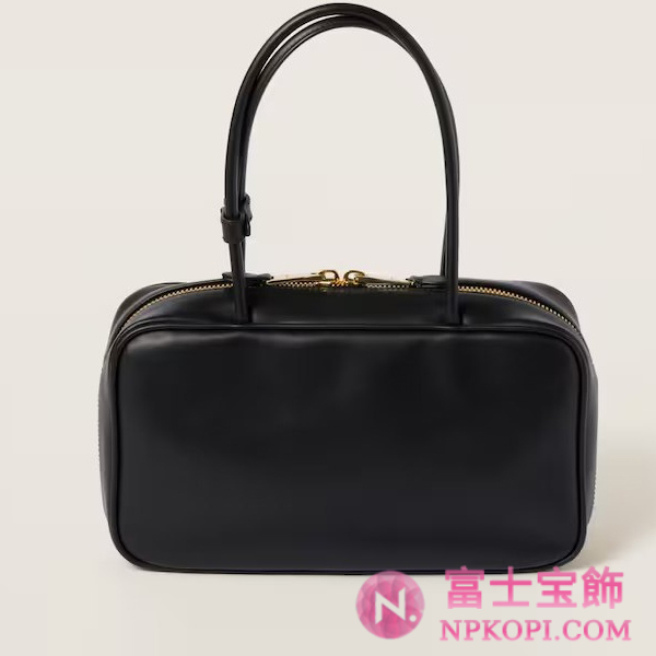 ミュウミュウスーパーコピーレザー トップハンドルバッグ5BB172_2CRW_F0002_V_OOO