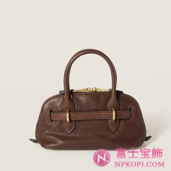 ミュウミュウスーパーコピーアバンチュール ミニ ナッパレザー バッグ5BP090_2BBL_F0NBL_V_OOO