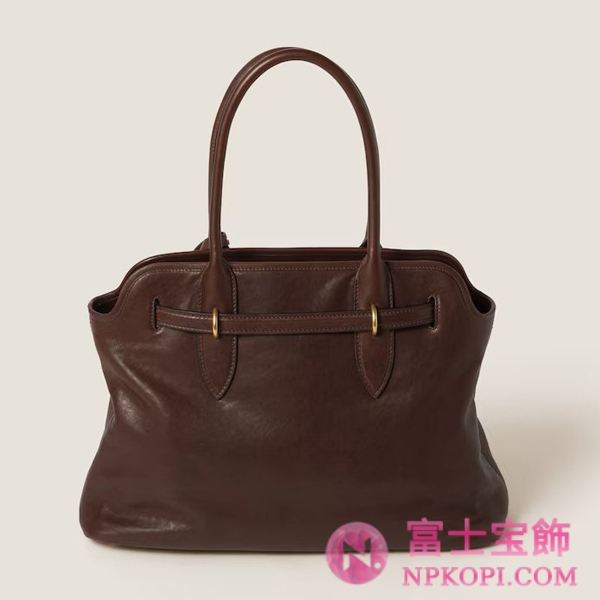 ミュウミュウスーパーコピーアバンチュール ナッパレザー バッグ5BG291_2BBL_F0NBL_V_OON
