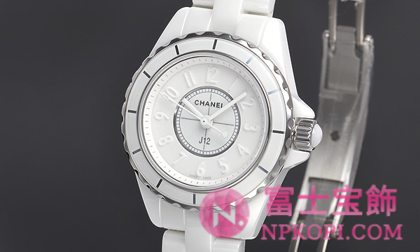シャネルJ12時計コピーレディース クォーツ ホワイトファントム 29MM 世界限定2000本 H3705