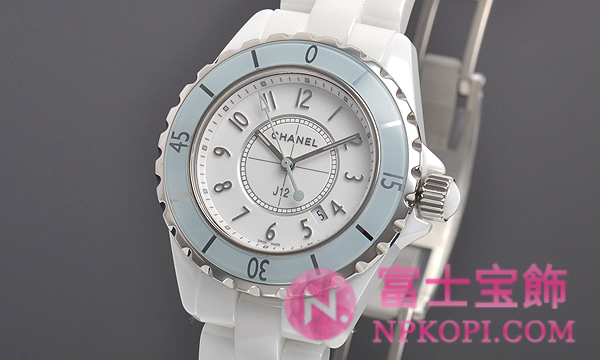 シャネルJ12時計コピーレディース クォーツ ソフトミント 33MM 世界限定1200本 H4464