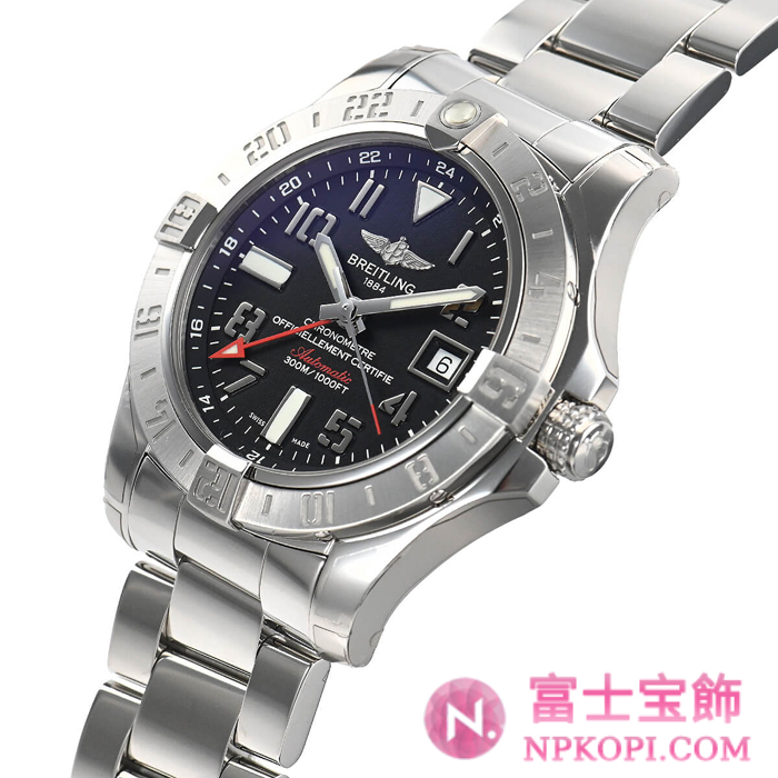 ブライトリング自動巻きアベンジャーII GMT A329B34PSS(A3239011-BC34-170A)