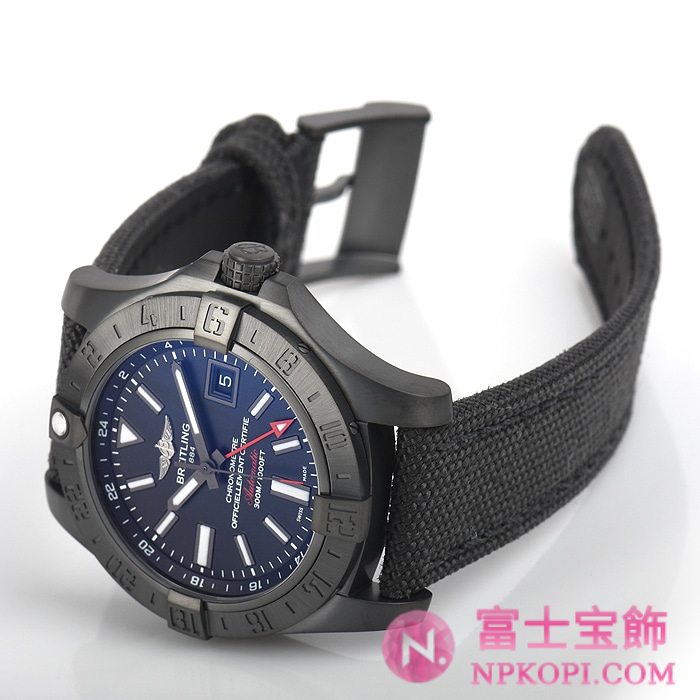 ブライトリング自動巻きアベンジャーII GMT ブラックスチール M329B04MMA