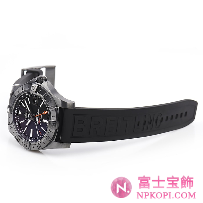 ブライトリング自動巻きアベンジャーII GMT ブラックスチール M329B04VPB