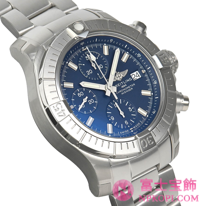 ブライトリング自動巻きアベンジャー クロノグラフ43 A343C-1PSS(A13385101C1A1)