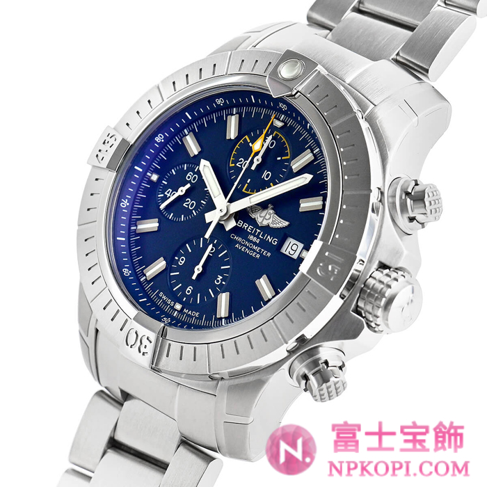 ブライトリング自動巻きアベンジャークロノグラフ45 A345C-1PSS(A13317101C1A1)