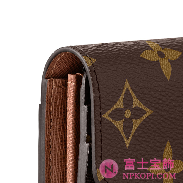 ルイヴィトンモノグラム財布ポルトフォイユ･サラ ブラウンM60531