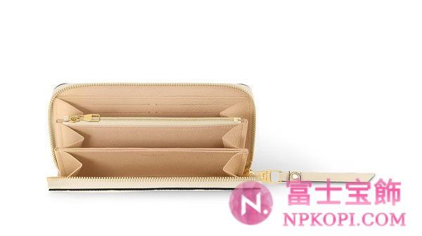 ルイヴィトンモノグラム財布ジッピー･ウォレット クレーム M82212