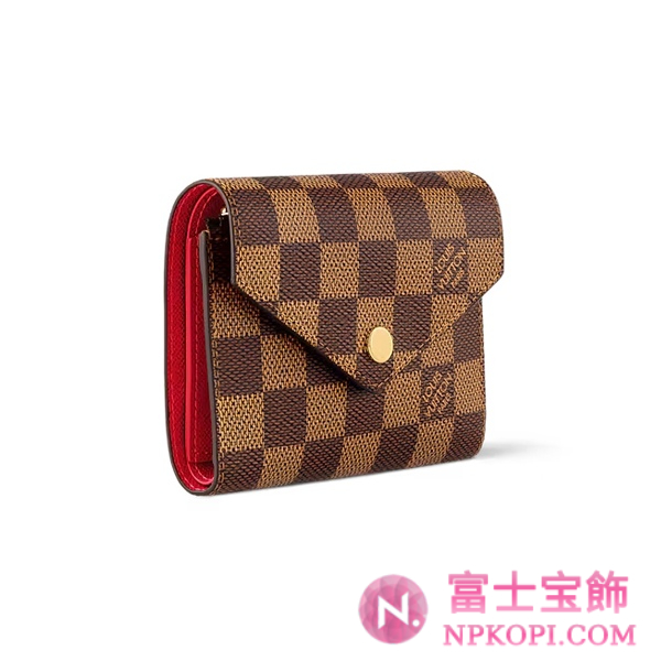 ルイヴィトンダミエ財布ポルトフォイユ･ヴィクトリーヌN41659