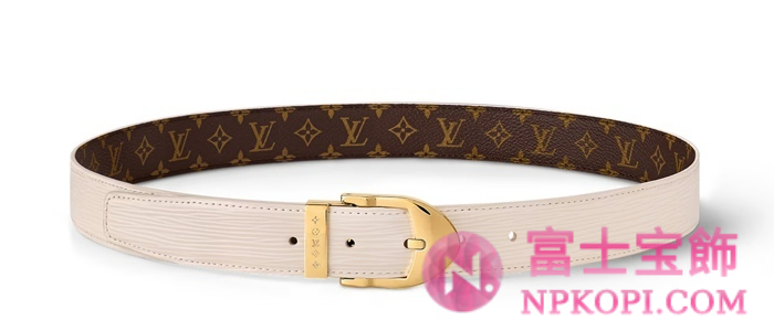 ルイヴィトンモノグラムベルト･LV タイムレス 30MM  カラー クオーツM4010W