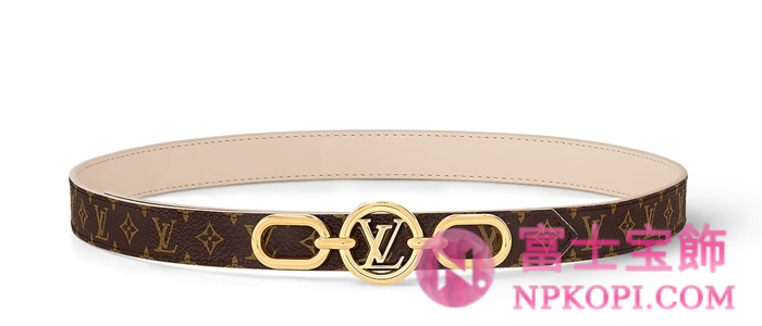 ルイヴィトンモノグラムベルト･LV サークル プライム 20MMリバーシブル  カラー クレームM0712V
