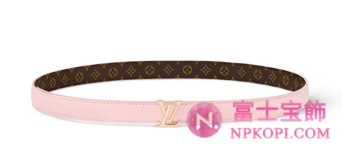 ルイヴィトンモノグラムベルト･プリティー LV 20MM リバーシブル  カラー ジャスミン ピンクM8688W