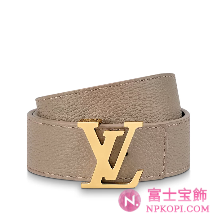 ルイヴィトンモノグラムベルト･LV イニシャル 30MM リバーシブル  カラー ベージュM0696W