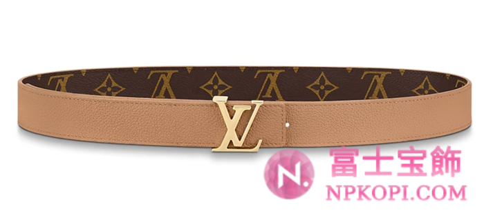 ルイヴィトンモノグラムベルト･LV イニシャル 30MM リバーシブルM0363W