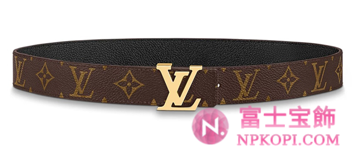 ルイヴィトンモノグラムベルト･LV イニシャル 30MM リバーシブルM0565W