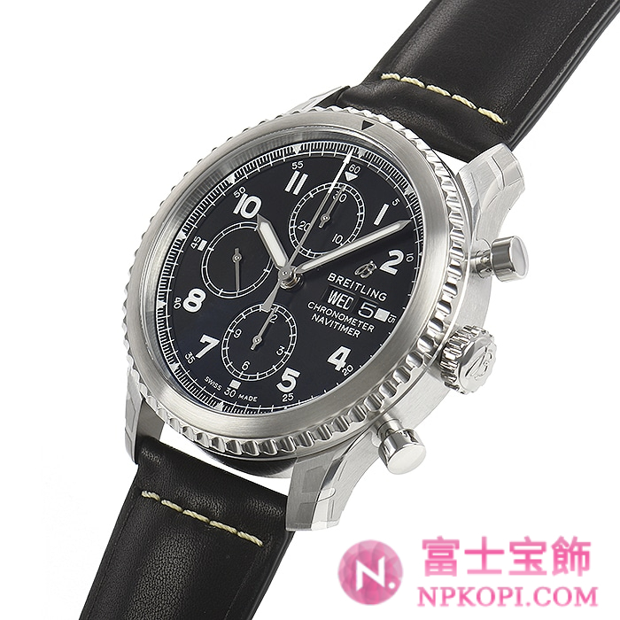 ブライトリング自動巻き時計ナビタイマー8 クロノグラフ 43 A118B-1LBA