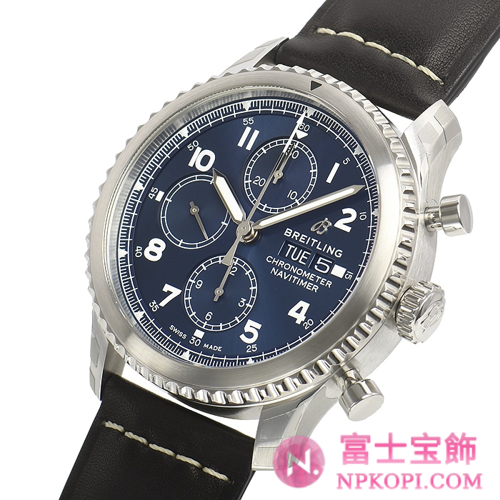 ブライトリング自動巻き時計ナビタイマー8 クロノグラフ43 A118C-1LBA