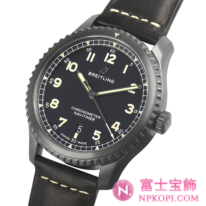 ブライトリング自動巻き時計ナビタイマー8 オートマチック41 ブラックスチール M168B-1LMA