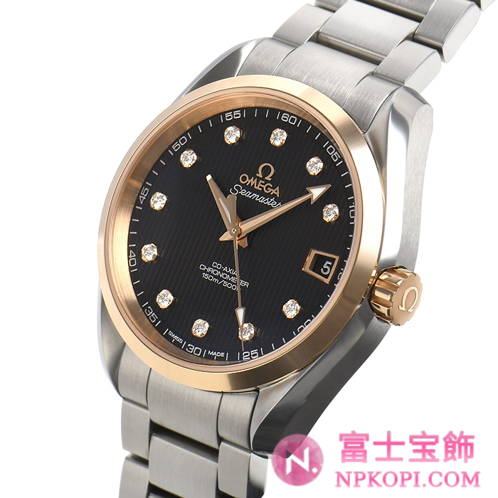 オメガ自動巻き時計シーマスター アクアテラ 150M 38.5mm 231.20.39.21.51.003