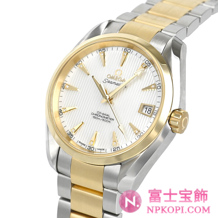 オメガ自動巻き時計シーマスター アクアテラ 150M 38.5mm 231.20.39.21.55.002