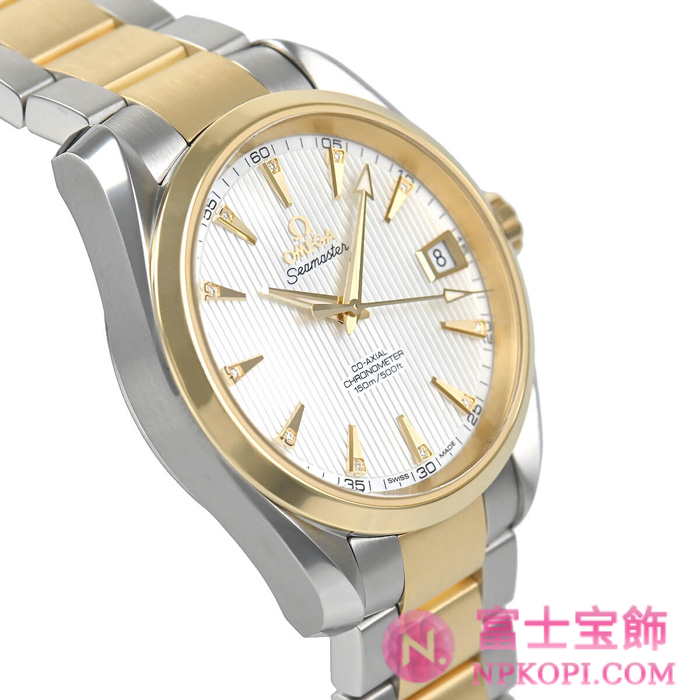 オメガ自動巻き時計シーマスター アクアテラ 150M 38.5mm 231.20.39.21.55.002