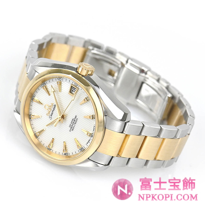 オメガ自動巻き時計シーマスター アクアテラ 150M 38.5mm 231.20.39.21.55.002