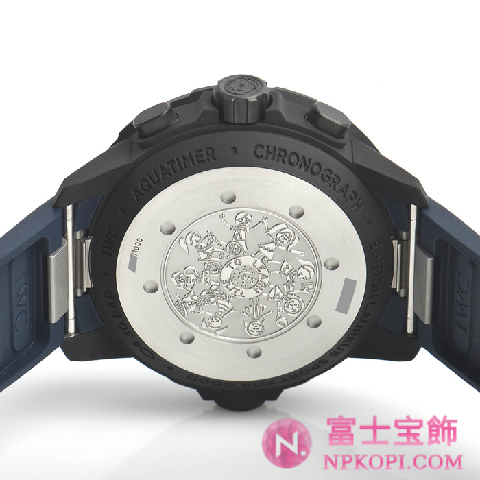 IWC自動巻き時計アクアタイマー クロノ ローレウス スポーツ フォーグッド 世界限定1000本 IW379507