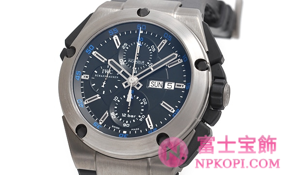 IWC自動巻き時計インヂュニア ダブルクロノグラフ IW376501