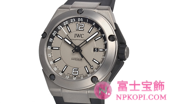 IWC自動巻き時計インヂュニア デュアルタイムチタニウム IW326403