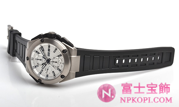 IWC自動巻き時計インヂュニア ダブルクロノグラフ・チタニウム IW386501