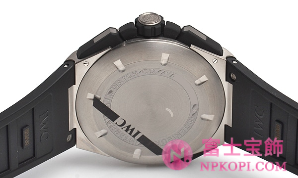IWC自動巻き時計インヂュニア ダブルクロノグラフ・チタニウム IW386501