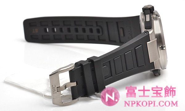 IWC自動巻き時計インヂュニア ダブルクロノグラフ・チタニウム IW386501
