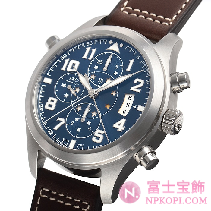 IWC自動巻き時計パイロット・ウォッチ・ダブルクロノグラフ プティ・プランス 世界限定1000本 IW371807