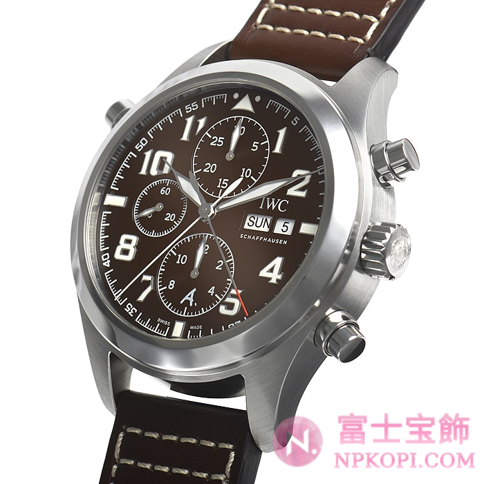 IWC自動巻き時計パイロット・ウォッチ・ダブルクロノグラフ アントワーヌ・ド・サンテグジュペリ 世界限定1000本 IW371808