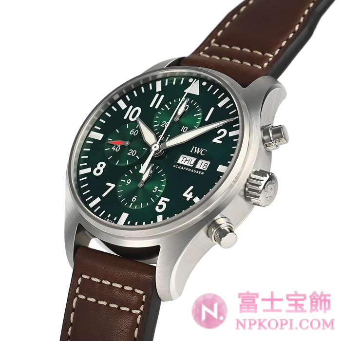 IWC自動巻き時計パイロット・ウォッチ・クロノグラフ・レーシング・グリーン 世界限定1000本 IW377726