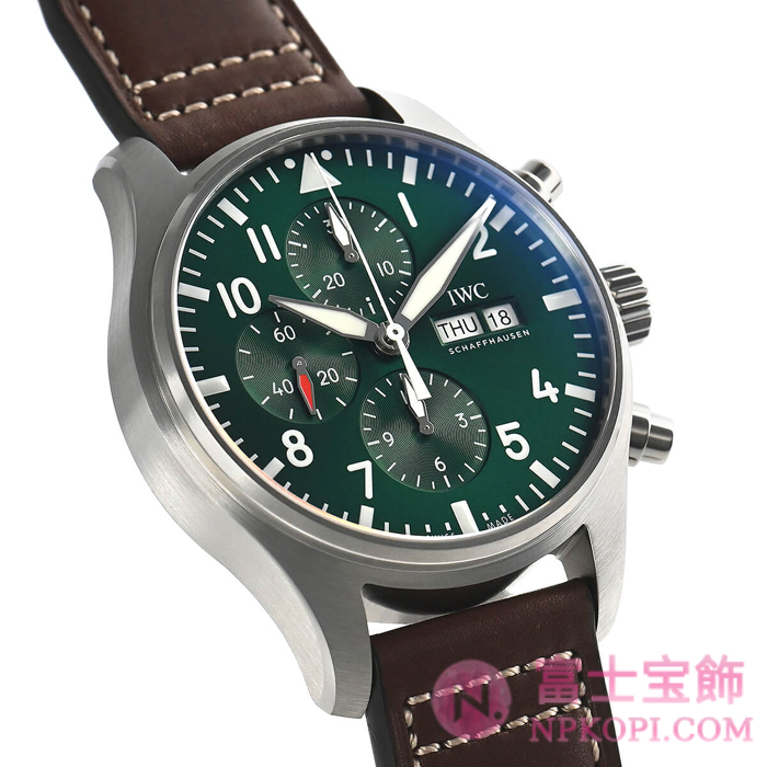 IWC自動巻き時計パイロット・ウォッチ・クロノグラフ・レーシング・グリーン 世界限定1000本 IW377726