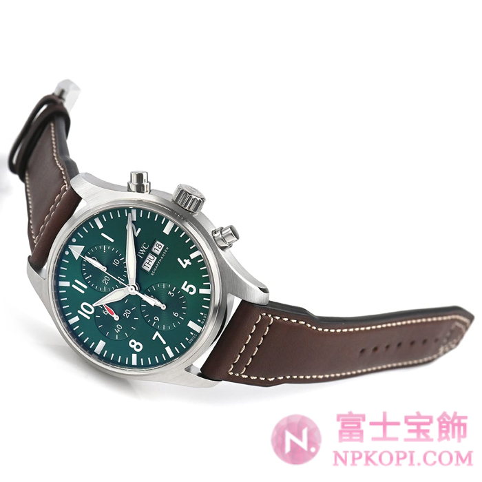 IWC自動巻き時計パイロット・ウォッチ・クロノグラフ・レーシング・グリーン 世界限定1000本 IW377726