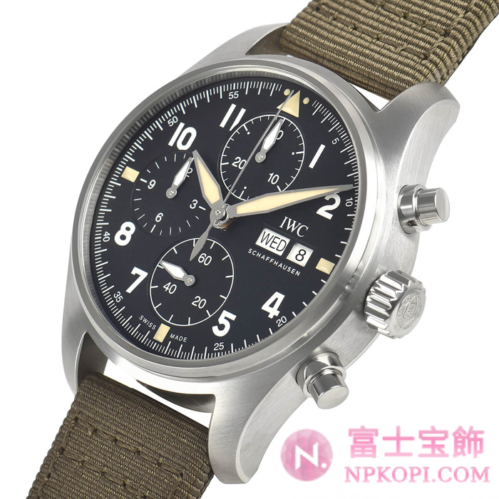 IWC自動巻き時計パイロット・ウォッチ・クロノグラフ・スピットファイア IW387901