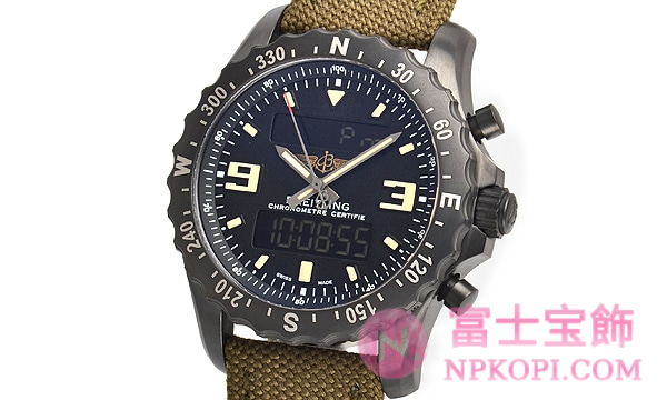 ブライトリングクォーツ時計クロノスペース ミリタリー M786B39MBA