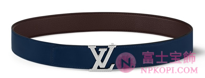 ルイヴィトンコピー代引きベルト･LV ヘリテージ 35MM リバーシブルネイビーM8715U