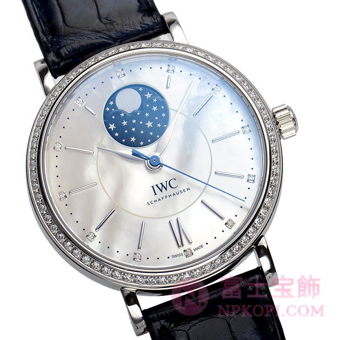 IWC自動巻き時計ポートフィノ ミッドサイズ オートマティック ムーンフェイズ IW459001