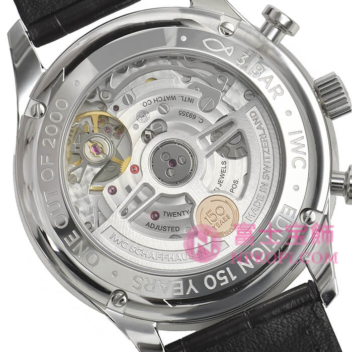 IWC自動巻き時計ポルトギーゼ・クロノグラフ 創立150周年記念 限定2000本 IW371601