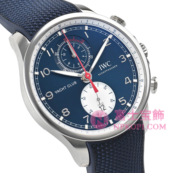 IWC自動巻き時計ポルトギーゼ・ヨットクラブ・クロノグラフ オールバー・ブラウン IW390704