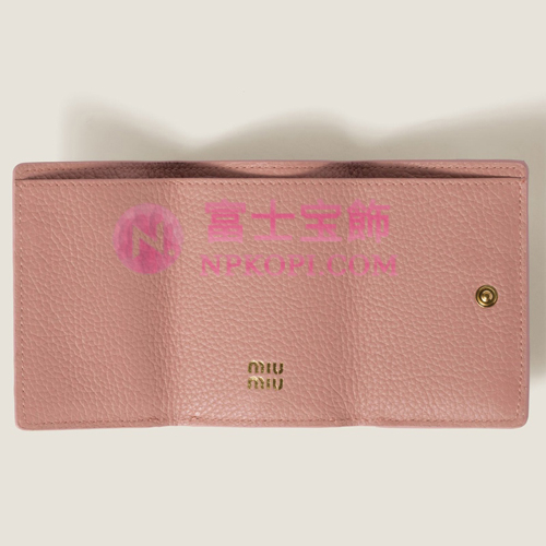 ミュウミュウスーパーコピーヴィッテロダイノレザー 財布5MH021_ADT7_F0615
