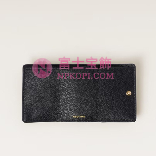 ミュウミュウスーパーコピーヴィッテロダイノレザー 財布5MH021_ADT7_F0002