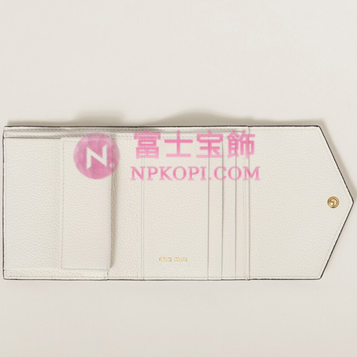 ミュウミュウスーパーコピーヴィッテロダイノレザー 折り財布5MH040_2DT7_F0009