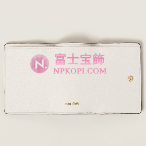 ミュウミュウスーパーコピーヴィッテロダイノレザー 財布5MH021_2DT7_F0009